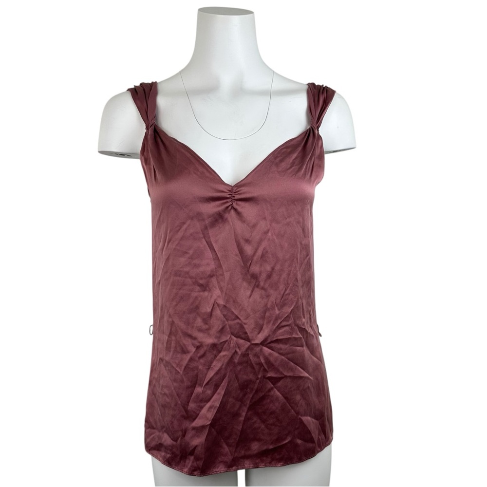 Rebecca Taylor Silk Sleeveless Camisole Cami Top Tank Size 4 Blouse Dusty Pink